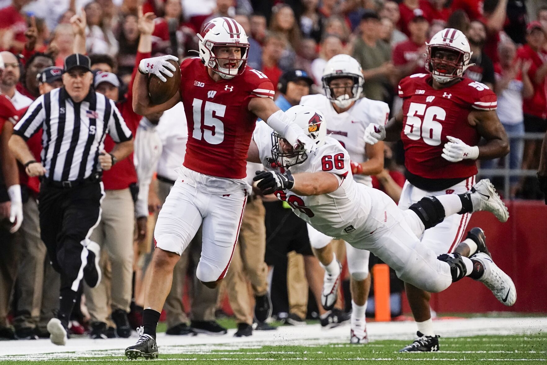 Illinois Saint Wisconsin football